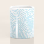 Pastel blue modern simple tropical palm tree Coffee Mug Gallery Image 4