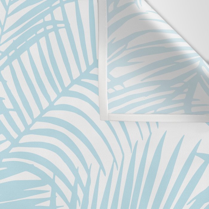 Pastel blue modern simple tropical palm tree Wall Tapestry Gallery Image 3