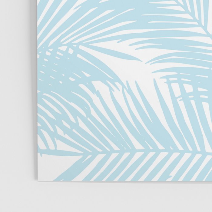 Pastel blue modern simple tropical palm tree Poster Gallery Image 3