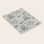 Mythical Sea Creatures Toile de Jouy Notebook Gallery Image 2