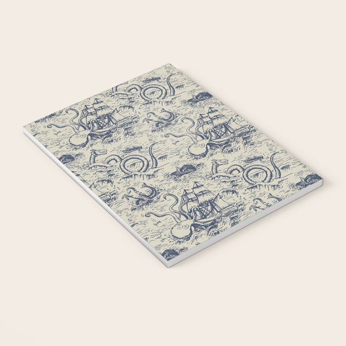 Mythical Sea Creatures Toile de Jouy Notebook Gallery Image 3