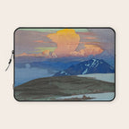 Japan Alps Vintage Beautiful Japanese Woodblock Print Hiroshi Yoshida Landscape Laptop Sleeve Gallery Image 1