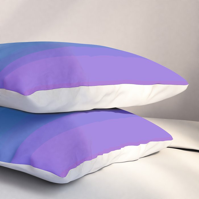 Classic Stripes XVI - Ombre Rainbow Pillow Sham Gallery Image 3