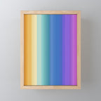 Classic Stripes XVI - Ombre Rainbow Mini Art Print Gallery Image 1