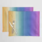 Classic Stripes XVI - Ombre Rainbow Placemat Gallery Image 1