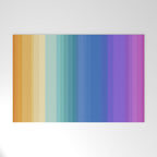 Classic Stripes XVI - Ombre Rainbow Welcome Mat Gallery Image 1