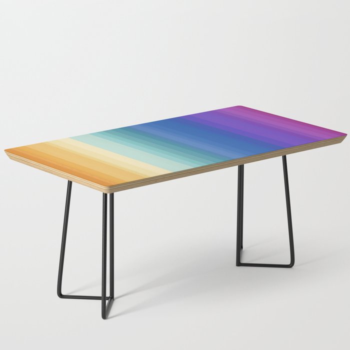 Classic Stripes XVI - Ombre Rainbow Coffee Table Gallery Image 1