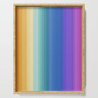 Classic Stripes XVI - Ombre Rainbow Serving Tray Gallery Image 1
