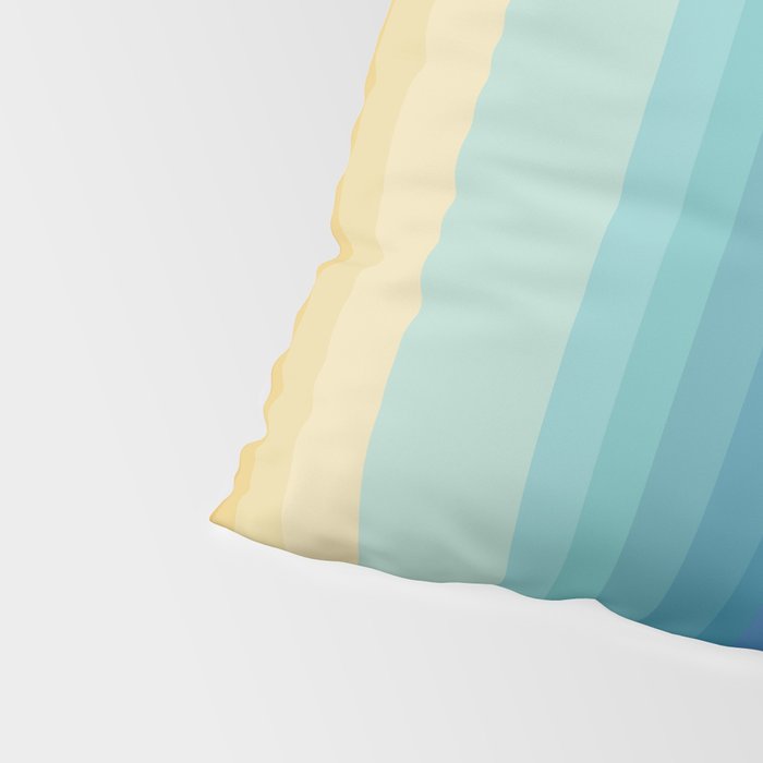 Classic Stripes XVI - Ombre Rainbow Pillow Sham Gallery Image 4