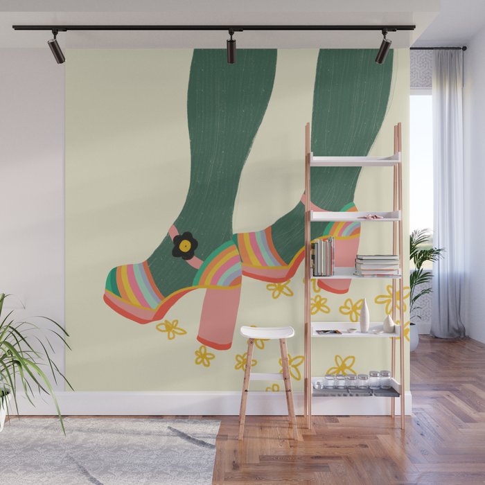 Rainbow walk feet Wall Mural Gallery Image 1