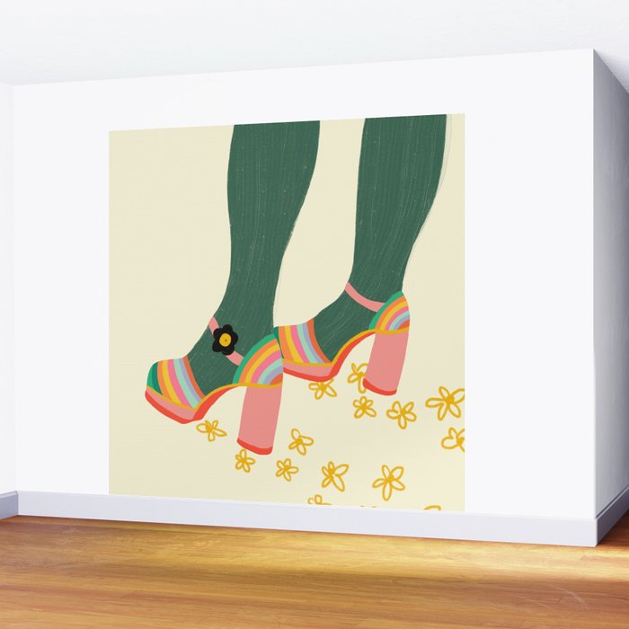 Rainbow walk feet Wall Mural Gallery Image 2