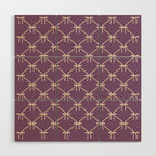 Bows & Ribbons Pattern XXXVI Lavender Purple Wood Wall Art Gallery Image 1