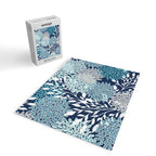 Garden Florals, Navy, Blue, Teal Jigsaw Puzzle Gallery Image 2