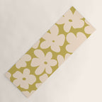 Yellow and Cream - 70's Daisy Yoga Mat Gallery Image 1