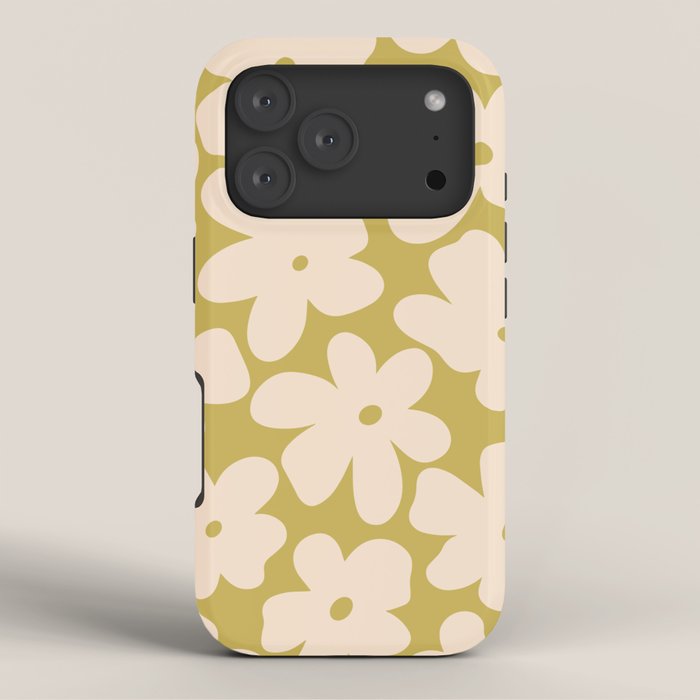Yellow and Cream - 70's Daisy iPhone Case Gallery Image 3