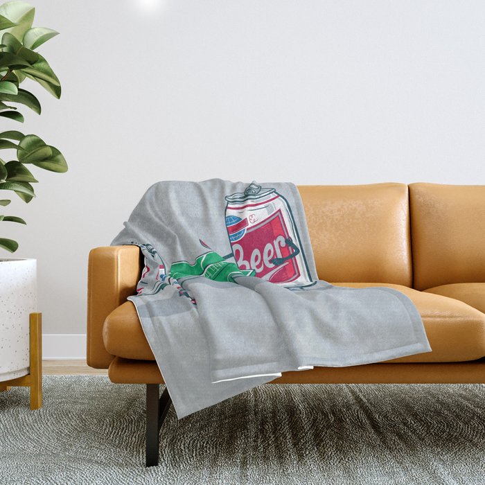 Beer Pong Throw Blanket Gallery Image 1