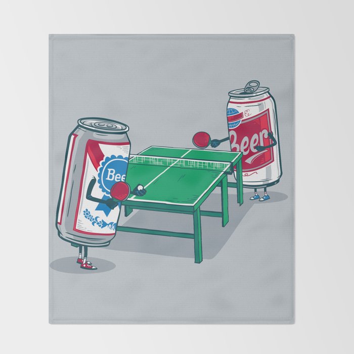 Beer Pong Throw Blanket Gallery Image 2