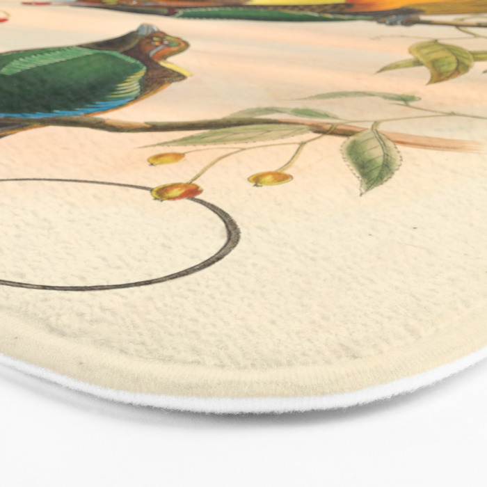 Birds-of-paradise (Dephyllodes Chrysoptera) by John Gould, 1875-1888 (benefitting the Nature Conservancy) Bath Mat Gallery Image 3