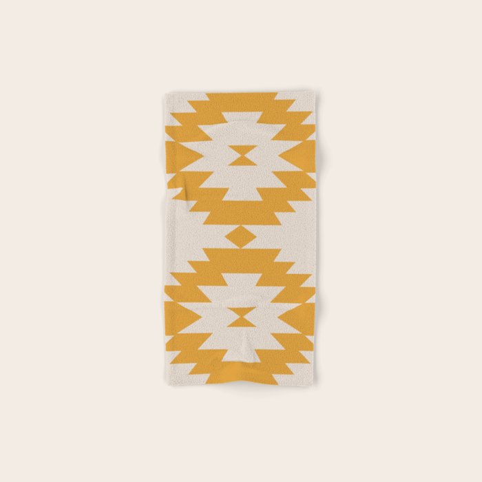 Southwestern Minimalism - Golden Yellow Neutral Beige Towels Gallery Image 1