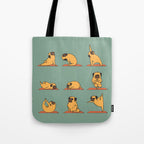 Pug Yoga Tote Bag Gallery Image 1