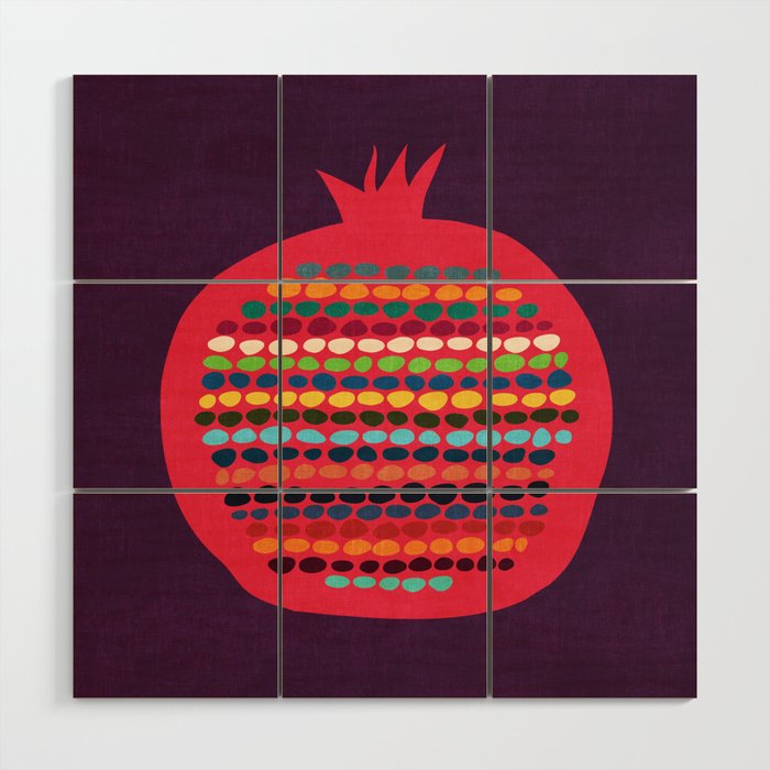 Pomegranate Wood Wall Art Gallery Image 1