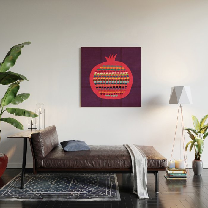 Pomegranate Wood Wall Art Gallery Image 2