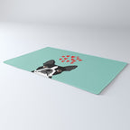Boston Terrier - Hearts, Cute Funny Dog Cute Valentines Dog, Pet, Cute, Animal, Dog Love,  Rug Gallery Image 3