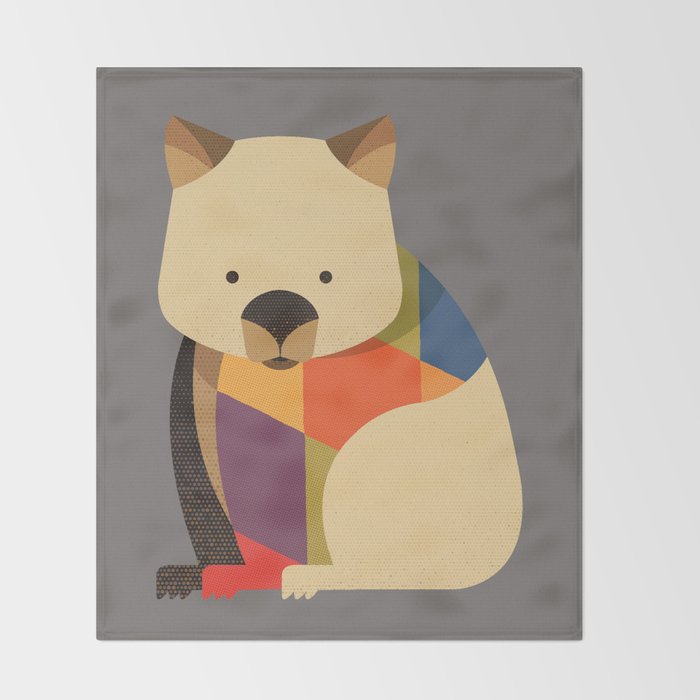 Wombat Throw Blanket Gallery Image 2