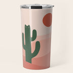 Cat Landscape 84: Cat-tus Travel Mug Gallery Image 1