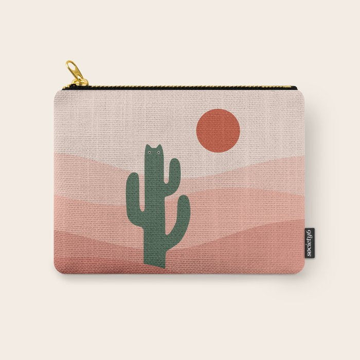 Cat Landscape 84: Cat-tus Carry All Pouch Gallery Image 1