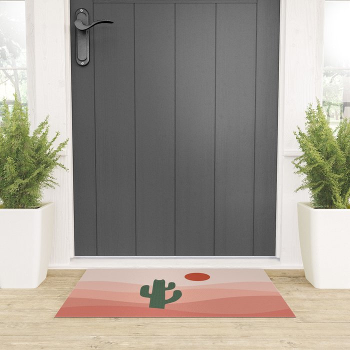 Cat Landscape 84: Cat-tus Welcome Mat Gallery Image 3