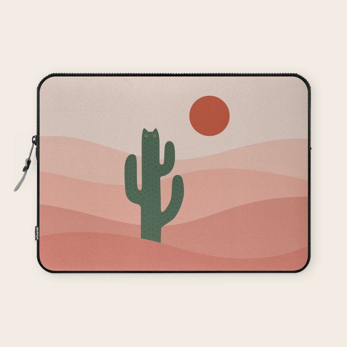 Cat Landscape 84: Cat-tus Laptop Sleeve Gallery Image 1