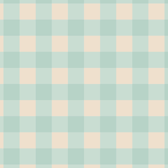 Retro Green Blue Gingham Coffee Mug Gallery Image 2