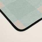 Retro Green Blue Gingham Desk Mat Gallery Image 4