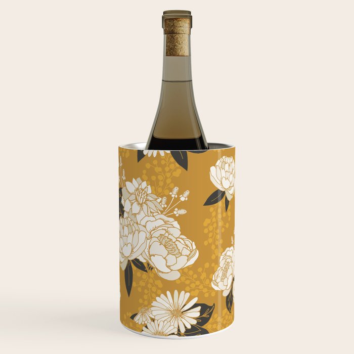 Glam Florals - Gold Wine Chiller Gallery Image 2