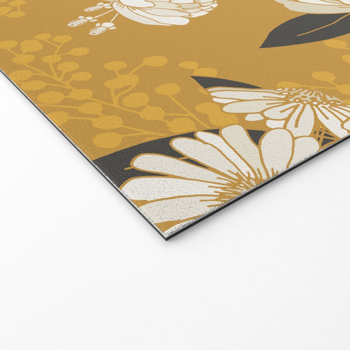 Glam Florals - Gold Welcome Mat Gallery Image 2