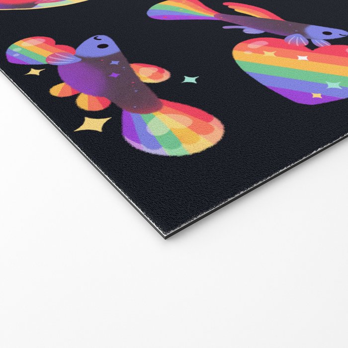 Rainbow guppy 3 Welcome Mat Gallery Image 2