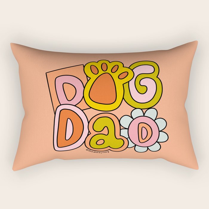 Dog Dad Rectangular Pillow Gallery Image 2