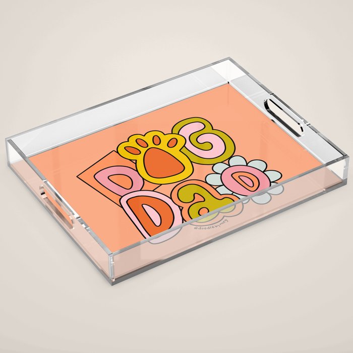 Dog Dad Acrylic Tray Gallery Image 1