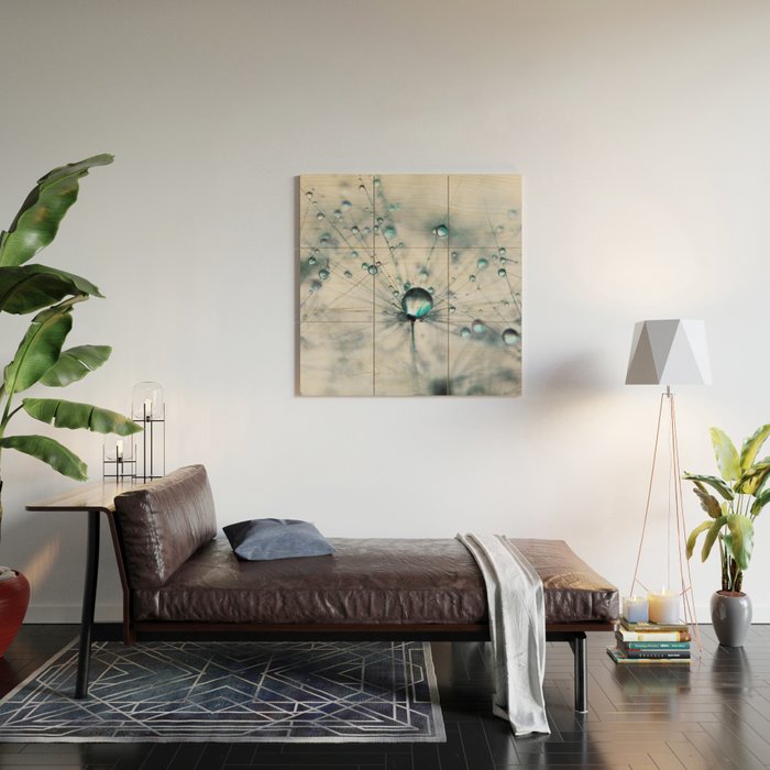 Dandelion Blue - Elegant Flower photography by Ingrid Beddoes Wood Wall Art Gallery Image 2