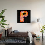 Rainbow P Wood Wall Art Gallery Image 2