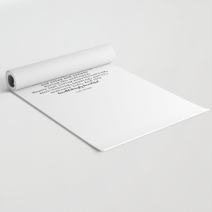 Life Is Amazing. LR Knost Quote Yoga Mat Gallery Image 2