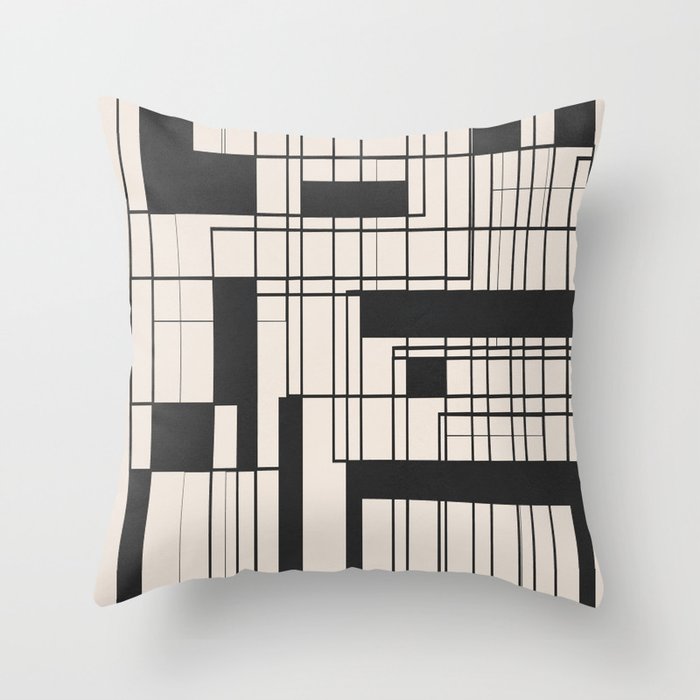 Lines in Motion 13 Throw Pillow Gallery Image 1