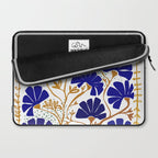 Klimts always blooming good mood bright blue Laptop Sleeve Gallery Image 2