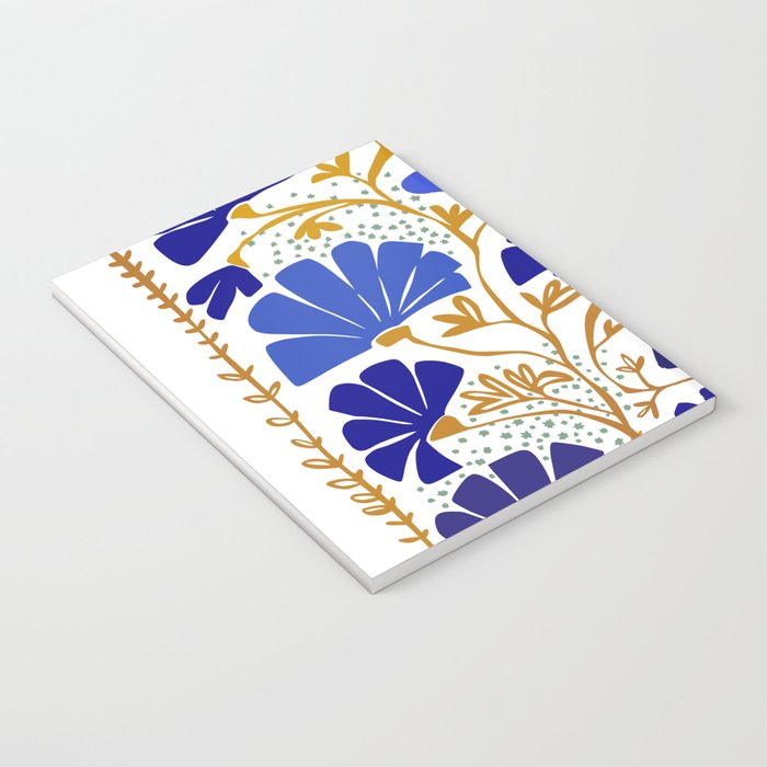 Klimts always blooming good mood bright blue Notebook Gallery Image 3