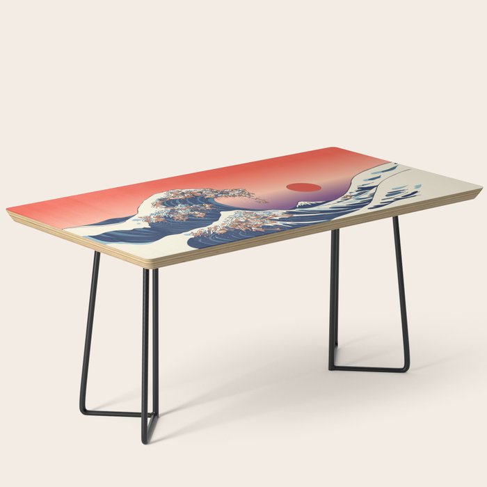 The Great Wave of Dachshunds Coffee Table Gallery Image 1