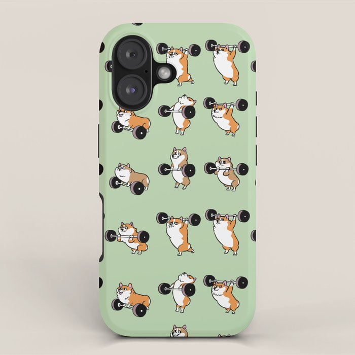 Olympic Lifting Corgi iPhone Case Gallery Image 1