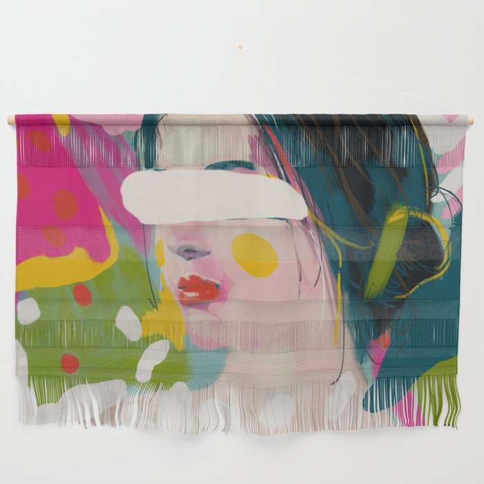 look at me, woman portrait contemporary Wall Hanging Gallery Image 1