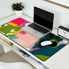 look at me, woman portrait contemporary Desk Mat Gallery Image 2