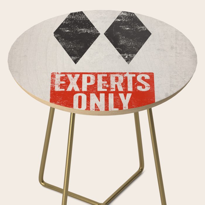 Experts Only Ski Double Black Diamond Side Table Gallery Image 2